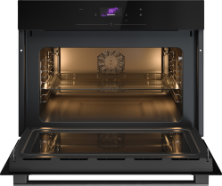 Asko OM24BGH ESSENCE Series 2 Встраиваемая микроволновая печь, генерация микроволн - Инвертор ,Высота 45 см., Цвет: чрное стекло