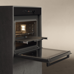 Asko OCM54BGH NYACraft Glass Series 5 Духовой шкаф с функцией СВЧ. Объем духовки: 50 л Celsius°Cooking™ : точность до 1°С Цвет - Чёрное стело