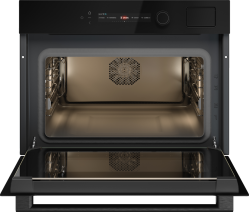 ASKO OCS54BGH NYACraft Glass Series 5 Компактный духовой шкаф с функцией пара, Объем духовки: 51 л Celsius°Cooking™ : точность до 1°С, цвет - чёрное стекло