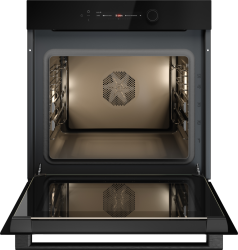 ASKO OT56BGH NYACraft Glass Series 5, Духовой шкаф, 12 режимов, 92 автопронраммы,, 6” TFT сенсорный дисплей,Объем духовки: 71 л., Celsius°Cooking™ : точность до 1°С, Wi‑Fi, цвет - чёрное стекло