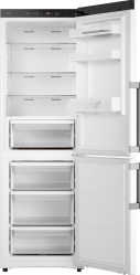 ASKO RFC286KNBW1 Отдельностоящий комбинированный холодильник, сенсорное управление, NoFrost в холодильном и морозильном отделениях, высота 185 см, цвет - белый,