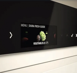 ASKO RFC526RNBB1 Отдельностоящий комбинированный холодильник, Зона свежести -2 ящика DuraFresh , сенсорное управление, Дисплей 2.86" color TFT, полный NoFrost, высота 203 см, цвет - чёрная нерж. сталь