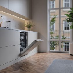 Asko DFI544H/1 Посудомоечная машина встр., Открывание нажатием, Автоматическая дозировка моющих средств, 9 программ, 14 комплектов посуды, Сушка: Turbo Combi Drying™,  корзина для столовых приб., Жесткое крепление фасада, 42 дБ., шир. - 60 см.