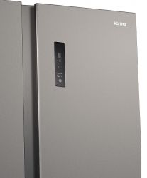 KORTING KNFS 93535 X Холодильник Side-By-Side, ИНВЕРТОР, No Frost, Сенсорное управление, Габариты (ВхШхГ) (мм): 1770x912x704, цвет - нерж. сталь