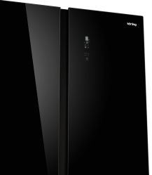 KORTING KNFS 93535 GN Холодильник Side-By-Side, ИНВЕРТОР, No Frost, Сенсорное управление, Габариты (ВхШхГ) (мм): 1770x912x704, цвет - Чёрное стекло