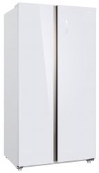 KORTING KNFS 93535 GW Холодильник Side-By-Side, ИНВЕРТОР, No Frost, Сенсорное управление, Габариты (ВхШхГ) (мм): 1770x912x704, цвет - Белое стекло