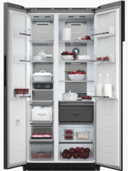 KUPPERSBERG RBSN 1892 X Xолодильник полувстраиваемый,  Side by Side, Габариты (ВхШxГ): 910х1912х600 мм, Полезный объем 503 л, Total No Frost, Inverter compressor, Multi Cooling, Fresh Zone , Metal cooling