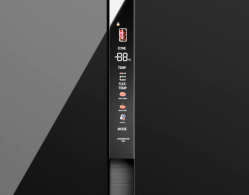 KUPPERSBERG RFSN 1990 BG Холодильник Side by Side, Total No Frost,  Габариты (ВхШxГ): 191,2х91,1х60 см, Инверторный компрессор,Общий объем 602 л., Сенсорное управление, LED дисплей, Цвет Чёрный, метериал - стекло