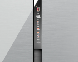 KUPPERSBERG RFSN 1990 SG Холодильник Side by Side, Total No Frost, Габариты (ВхШxГ): 191,2х91,1х60 см, Инверторный компрессор,Общий объем 602 л., Сенсорное управление, LED дисплей, Цвет серебристый, метериал - стекло