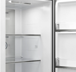 KUPPERSBERG RFSN 1990 WG Холодильник Side by Side, Total No Frost, Габариты (ВхШxГ): 191,2х91,1х60 см, Инверторный компрессор,Общий объем 602 л., Сенсорное управление, LED дисплей, Цвет Белый, метериал - стекло