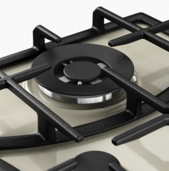 Kuppersberg FS 610 C Bronze Газовая варочная поверхность, конфорка WOK, металл, цвет Бежевый/ручки цвета бронзы