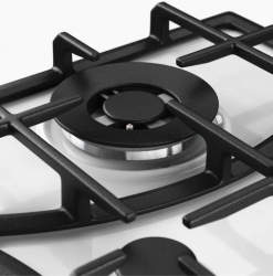 Kuppersberg FS 610 W Bronze Газовая варочная поверхность, конфорка WOK, металл, цвет белый /ручки цвета бронзы