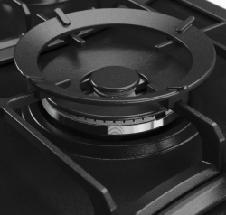 Kuppersberg FS 910 Ant Bronze Газовая варочная поверхность, ширина 86 см., 5 конфорок, конфорка WOK, металл, цвет антрацит/ручки цвета бронзы