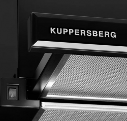 Kuppersberg SLIMTURBO 60 GB Встраиваемая вытяжка, Ширина - 60 см., 1500 м3/час, Цвет - чёрное стекло