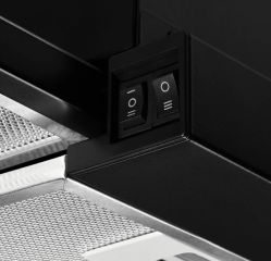 Kuppersberg SLIMTURBO 60 GB Встраиваемая вытяжка, Ширина - 60 см., 1500 м3/час, Цвет - чёрное стекло
