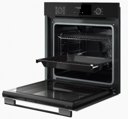 KUPPERSBERG HF 609 B Духовой шкаф, 8 режимов, 1 -уровневые телескоп. направл., объёём духовки - 80 л., цвет - чёрный, пр-во Турция