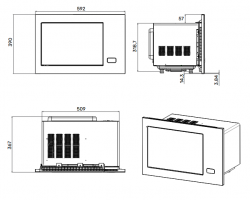 Kuppersberg HMF 627 B Микроволновая печь, сенсорное управление, объём 25 л., без поворотного стола, Высота ниши - 38 см., цвет чёрный