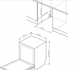 Kuppersberg GHL 4530 Посудомоечная машина, 11 компл., 8 программ, Сенсорное упр., Загрузка 1/2, уровень шума 42 дБ, ширина 45 см.