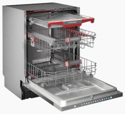 Kuppersberg GIM 6095 Посудомоечная машина, Сенсорное цветное управление, Автоматическое открывание двери, двигатель INVERTER, 14 компл., 7 программ,  мытьё в одной корзине, уровень шума 42 дБ, ширина 60 см.