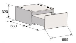 Напольный ящик с выдвижной полкой Asko HP320T цвет - Титан