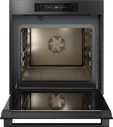 ASKO OT66BSH Series 6 Духовой шкаф 11 режимов, 96 автоматич. программ, телескоп. напрв., TET‑дисплей с поворотным регулятором и режимом Celsius Cooking, цвет - Чёрная нерж. сталь