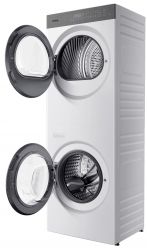 KORTING KWD 601296 Стирально-сушильная машина, ИНВЕРТОР, Загрузка при стирке (кг): 10, Загрузка при сушке (кг): 10, Отжим (об/мин): 400/800/1000/1200, Сенсорное упр.. Дисплей: Full Touch цветной, 14 программ