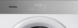 KORTING KWD 601296 Стирально-сушильная машина, ИНВЕРТОР, Загрузка при стирке (кг): 10, Загрузка при сушке (кг): 10, Отжим (об/мин): 400/800/1000/1200, Сенсорное упр.. Дисплей: Full Touch цветной, 14 программ