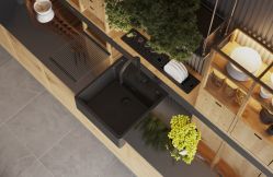 Кухоная мойка OMOIIRI KINOKAWA 60-WH Фронтальный монтаж