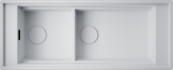 OMOIKIRI SINTESI PRO 114-2-U/I-WH Кухонная мойка, материал: Artceramic, монтаж - накладной / подстольный