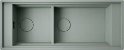 OMOIKIRI SINTESI PRO 114-2-U/I-WG Кухонная мойка, материал: Artceramic, монтаж - накладной / подстольный