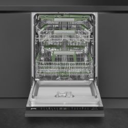 Smeg STL7324AQLLW Посудомоечная машина, ИНВЕРТЕР, Аква Стоп, луч на полу, 14 комплектов, Сенсорное управление, автоматическое открывание дверцы в конце цикла, Количество программ:12+2, WI-FI, 1/2 загрузки...