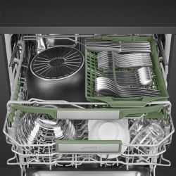 Smeg STL7324AQLLW Посудомоечная машина, ИНВЕРТЕР, Аква Стоп, луч на полу, 14 комплектов, Сенсорное управление, автоматическое открывание дверцы в конце цикла, Количество программ:12+2, WI-FI, 1/2 загрузки...