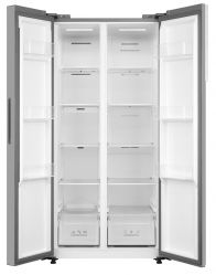 KORTING KNFS 83414 X Холодильник Side-By-Side, Full NO FROST, Инверторный компрессор,  (ВхШхГ):  1775х835х635  мм,  цвет - нержавеющая сталь