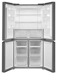 KORTING KNFM 84177 GN Четырехдверный холодильник, ИНВЕРТОР, шир. 83 см, высота 177 см., cенсорное управление, Full NO FROST, цвет - чёрное стекло