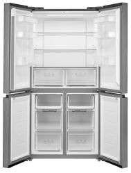 KORTING KNFM 84177 X Четырехдверный холодильник, ИНВЕРТОР, шир. 83 см, высота 177 см., cенсорное управление, Full NO FROST, цвет - нерж. сталь