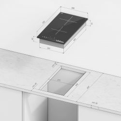 Kuppersberg ICO 306 Индукционная варочная поверхность, ширина - 30 см., технология INVERTER,  2 зоны нагрева,  таймер,  автоотключение, Stop & Go