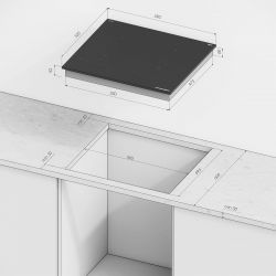 Kuppersberg ICI 629 Индукционная варочная поверхность, INVERTER, Таймер, Блокировка панели управления, Автоматическое отключение, Stop and Go, Управление: сенсорное / Invisible