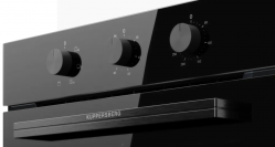 Kuppersberg HO 603 Black Line Духовой шкаф, 6 режимов, Поворотные переключатели, Объем духового шкафа, л 78, Макс. температура, °C 310, Производство: ТУРЦИЯ,  Цвет - чёрный