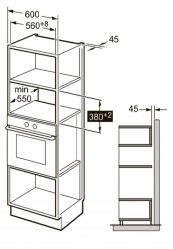 Kuppersberg HMW 650 BX Микроволновая печь, объёём 25 л., Мощность микроволн, Вт: 160-900  Тип гриля: кварцевый,  8 автоматических программ, Высота ниши - 38 см Цвет: чёрный/нерж. сталь