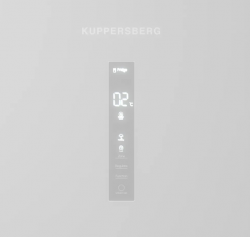 Kuppersberg RFCN 192 WG Двухкамерный холодильник, INVERTER,  Система Total NoFrost, Зона свежести, LED дисплей, Размеры ШxВxГ, см: 70.3x185x67, цвет: Белый
