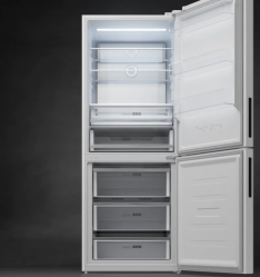 Kuppersberg RFCN 192 WG Двухкамерный холодильник, INVERTER,  Система Total NoFrost, Зона свежести, LED дисплей, Размеры ШxВxГ, см: 70.3x185x67, цвет: Белый
