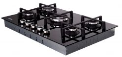 KORTING HGG 9766 ICPTN Газовая панель из зак. стекла, Ширина - 75 см.,конфорка WOK, эл.поджиг, газ-контроль, Дисплей для конфорок, Таймер, Индикация остаточного тепла, Управление вытяжкой, Индикация остаточного тепла, Сигнализация утечки газа