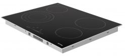 Korting HK 63500 BX Варочная поверхность электрическая, Функция Stop&Go, таймер, ширина 60 см., Рамка нерж. сталь