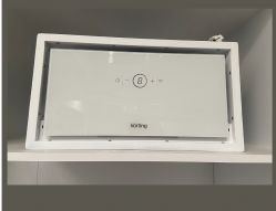 KORTING KHI 6828 GW Полностью встраиваемая вытяжка, сенсорное управление, таймер, 800 м3/ч, ширина 52 см, цвет - белое стекло