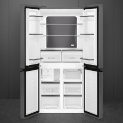 Smeg FQI48KD Холодильники Side-by-side ИНВЕРТОР, 4-х дверный, задняя стенка в холодильном отделении - металл, Ш- 840 мм В-1790 мм Г- 690 мм цвет Тёмная нерж. сталь
