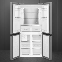 Smeg FQI48XD Холодильники Side-by-side ИНВЕРТОР, 4-х дверный, задняя стенка в холодильном отделении - металл, Ш- 840 мм В-1790 мм Г- 690 мм цвет - нерж. сталь