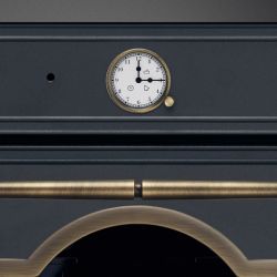 SMEG SF67C1AO Серия Cortina, Духовой шкаф, 60 см, 6 функций, Антрацит, латунная фурнитура