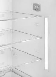 SMEG FAB38RBL5 Отдельностоящий двухдверный холодильник, Зона свежести, Ширина -70,6 см., Высота - 205 см. Общий объем, л: 481, Электронное управление, дисплей, Цвет - Чёрный, петли справа