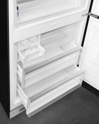 SMEG FAB38RBL5 Отдельностоящий двухдверный холодильник, Зона свежести, Ширина -70,6 см., Высота - 205 см. Общий объем, л: 481, Электронное управление, дисплей, Цвет - Чёрный, петли справа