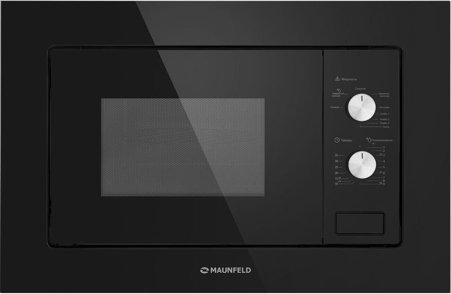 MAUNFELD MBMO.20.2PGB Микроволновая печь, чёрная, 20 литров, теновый .